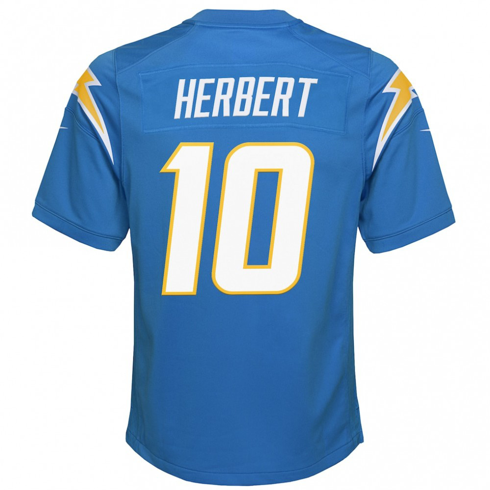 Justin Herbert Los Angeles Chargers Nike Youth Game Jersey - Powder Blue-GridironStore